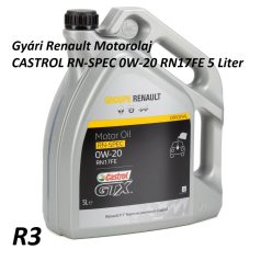  Gyári Renault Motorolaj CASTROL RN-SPEC 0W-20 RN17FE 5 Liter  