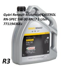   Gyári Renault Motorolaj CASTROL RN-SPEC 5W-30 RN17 5 Liter 7711943681