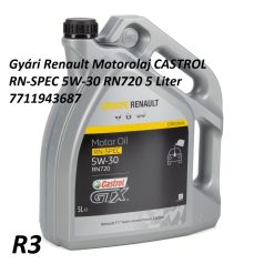   Gyári Renault Motorolaj CASTROL RN-SPEC 5W-30 RN720 5 Liter 7711943687