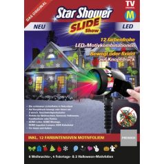   Star Shower Slide Show led projektor kivetítő karácsonyi haloween Kártyás verzió 12 minta közül választhat. + Focus Elemlámpa