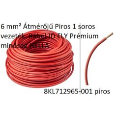   6 mm² Átmérőjű Piros 1 soros vezeték, Kábel-ID FLY Prémium minőség HELLA