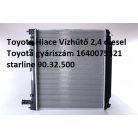 Toyota Hiace Vízhűtő 2,4 diesel Toyota gyáriszám 1640075321 starline 90.32.500