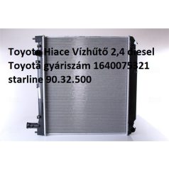   Toyota Hiace Vízhűtő 2,4 diesel Toyota gyáriszám 1640075321 starline 90.32.500