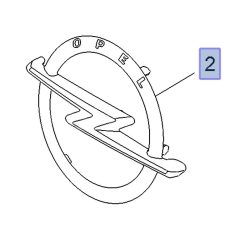 Opel MOVANO VIVARO-B HÁTSÓ EMBLÉMA 93451378 IX Gyári