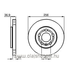 Skoda Fabia 1.4 i Első Féktárcsa LPR 14 colos kerékhez