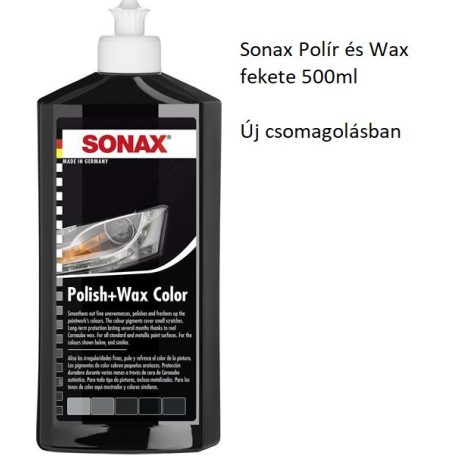 Sonax Polír és Wax fekete 500ml