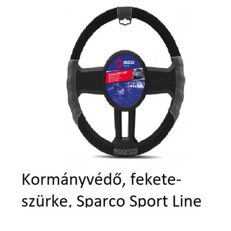 sparco sport line kormanyvedo fekete szurke 