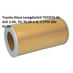  Toyota Hiace Levegőszűrő TOYOTA HI-ACE 2.4D, TD, 95,08-2.4i, 2.5TDI 16V 01.08-