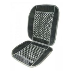 Ülésvédő fagolyós, velúr, fekete 