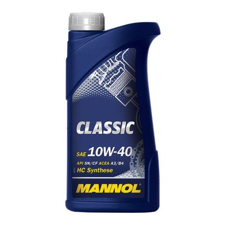 MANNOL CLASSIC 1L MOTOROLAJ 10W-40 SM/CF RÉSZ SZINTETIKUS