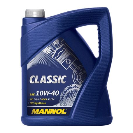 MANNOL CLASSIC 5L MOTOROLAJ 10W40 SM/CF RÉSZ SZINTETIKUS