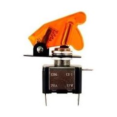 Billenőkapcsoló, narancs, 12V, 20A