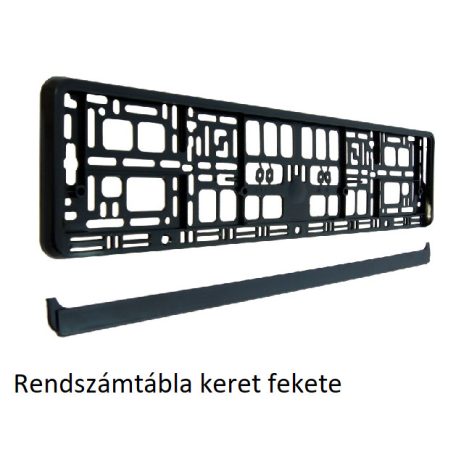 Rendszamtabla keret fekete