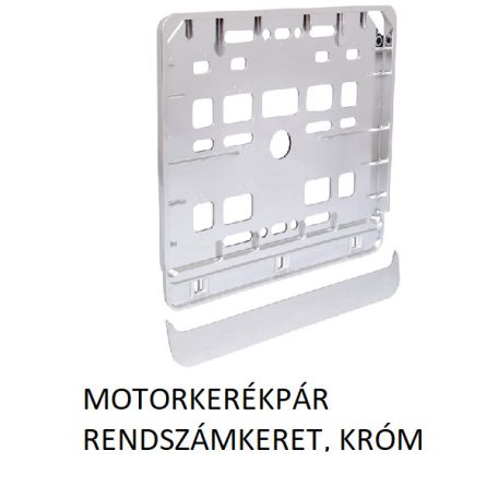 motorkerekpar krom rendszamtarto keret