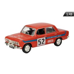 Makett autó, 01:43 Fiat 125p Rally Red.