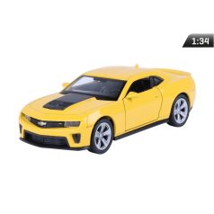 Makett autó, 01:34, Chevrolet Camaro ZL1, sárga.