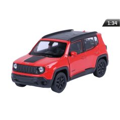 Makett autó, 01:34, Jeep Renegade Trailhawk piros.