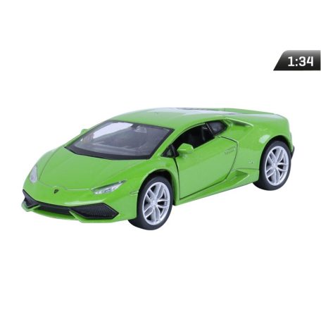 Makett autó, 01:34, Lamborghini Huracan kupé, zöld.