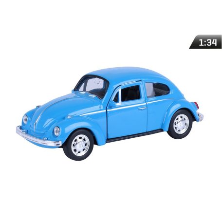 Makett autó, 01:34, VW Beetle kék.