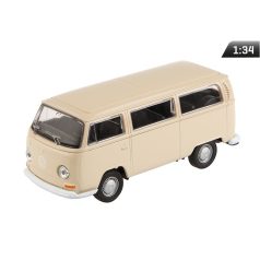 Makett autó, 1:34 1972 VW T2, krém.