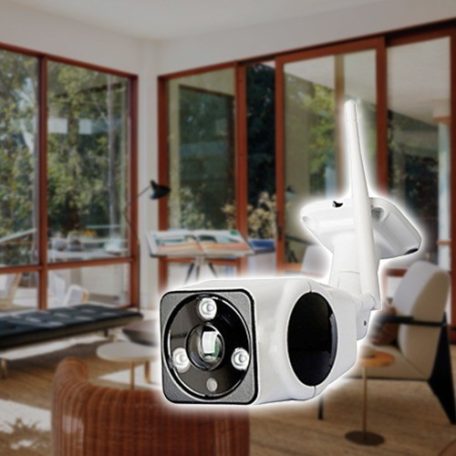 Széles látószögű WiFi biztonsági kamera / okos VR kamera kül- és beltérre ( 5 Csillagos )