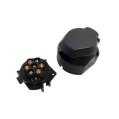 Utánfutó csatlakozóaljzat 7 pólusú (műanyag)