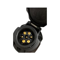 Utánfutó csatlakozóaljzat 7 pólusú (műanyag)