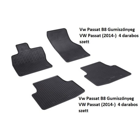 Vw Passat B8 Gumiszőnyeg VW Passat (2014-)  4 darabos szett