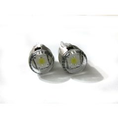  LED dióda T10 foglalathoz, 3W-os, fehér fényű, LED helyzetjelző,12V, párban