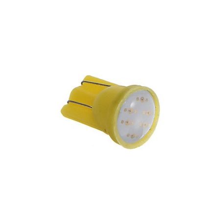LED dióda T10 foglalathoz, sárga fényű, LED helyzetjelző, 12V, párban