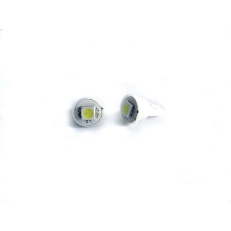  LED dióda T10 foglalathoz, fehér fényű, LED helyzetjelző,12V, párban