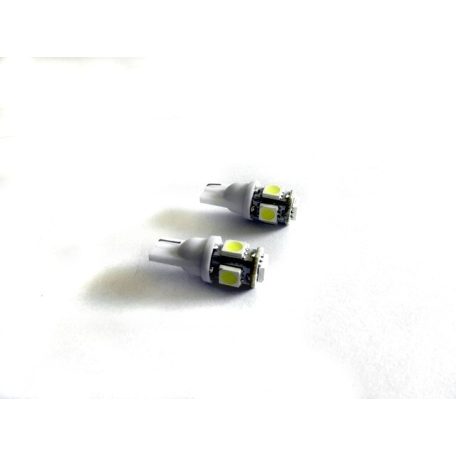 LED dióda T10 foglalathoz, fehér fényű, LED helyzetjelző,12V, párban