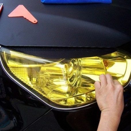 Autó lámpa-fólia sárga