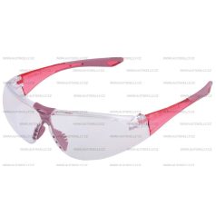 Munkavédelmi szemüveg rózsaszín karcmentes