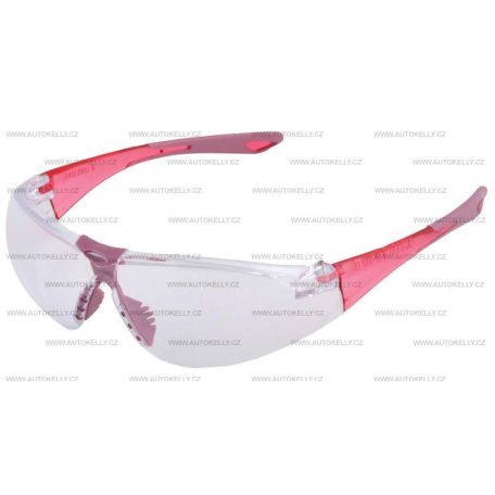 Munkavédelmi szemüveg rózsaszín karcmentes
