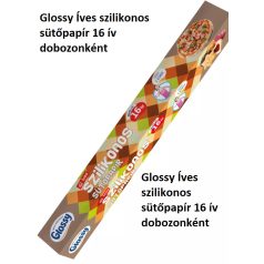 Glossy Íves szilikonos sütőpapír 16 ív dobozonként