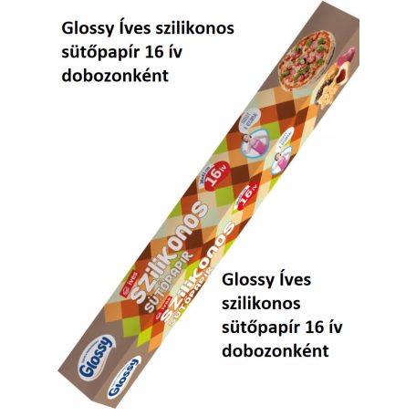 Glossy Íves szilikonos sütőpapír 16 ív dobozonként