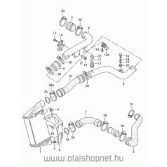 Intercooler cső Turbócső