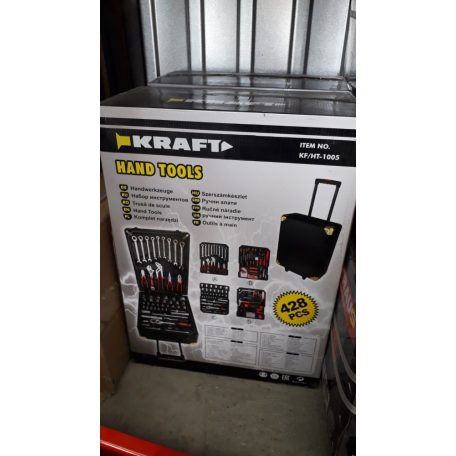Kraft HT-1005 428 részes racsnis dugókulcs szerszámkészlet kofferrel