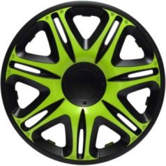 15" Nascar Green-Black Dísztárcsa 
