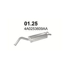 Kipufogódob, hátsó, Audi A6, 100, 2.0-2.4D, 1991-1996.06