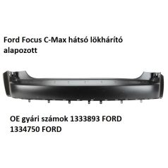 Ford Focus C-Max hátsó lökhárító alapozott 