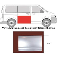 Vw T5 Multivan Jobb Tolóajtó javítólemez borítás 