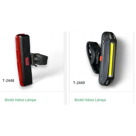 Kerékpár Bicikli Hátsó Lámpa Piros, Cob Ledes