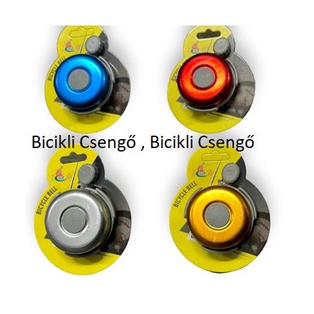 Kerékpár Bicikli Csengő Kerek Színes, Kerek Fém, 