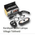 Kerékpár Bicikli Lámpa Villogó Tölthető 