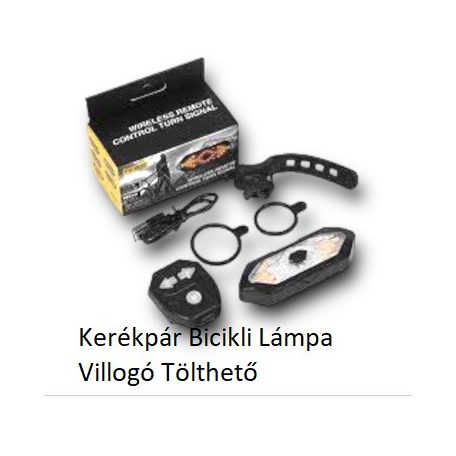 Kerékpár Bicikli Lámpa Villogó Tölthető 