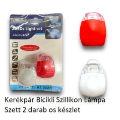   Kerékpár Bicikli Szillikon Lámpa Szett 2 darab os készlet
