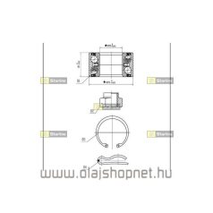 Első kerékcsapágy készlet Citroen Berlingo 1.9D 96-