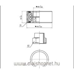   Fiat Punto 1,2 60 1999- Első kerékcsapágy ABS-el szerelt járművekhez